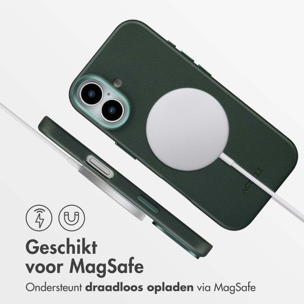 Accezz MagSafe Leather Backcover Apple iPhone 17 - Cedar Green