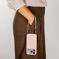 Selencia Rivièra MagSafe Backcover met afneembare haakjes iPhone 12 / 12 Pro - Sorbet Pink