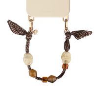 Selencia Satin Stone Polskoord - Brown
