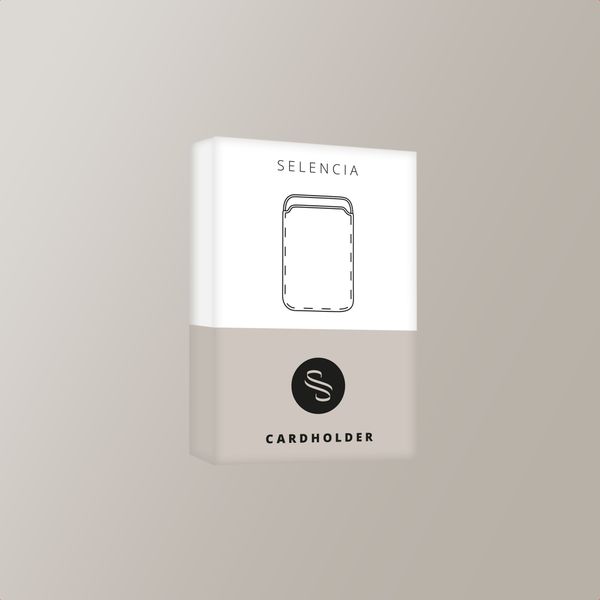 Selencia Croco Pashouder met MagSafe - Choco Brown