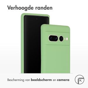 Accezz Liquid Silicone Backcover Google Pixel 7 Pro - Groen