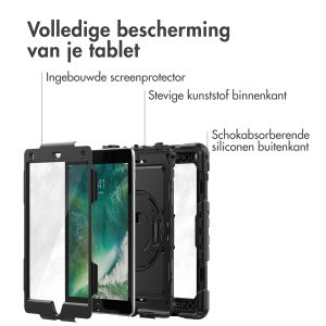 Accezz Rugged Backcover met schouderstrap iPad (2017 / 2018) - Zwart