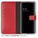 Selencia Echt Lederen Bookcase Samsung Galaxy S22 Plus - Rood