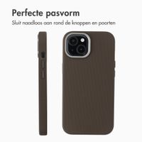 Accezz Mesh Backcover met MagSafe Apple iPhone 15 - Bruin