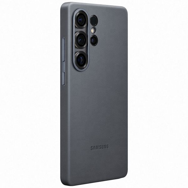 Samsung Originele KindSuit Vegan Leather Case Samsung Galaxy S25 Ultra - Zwart