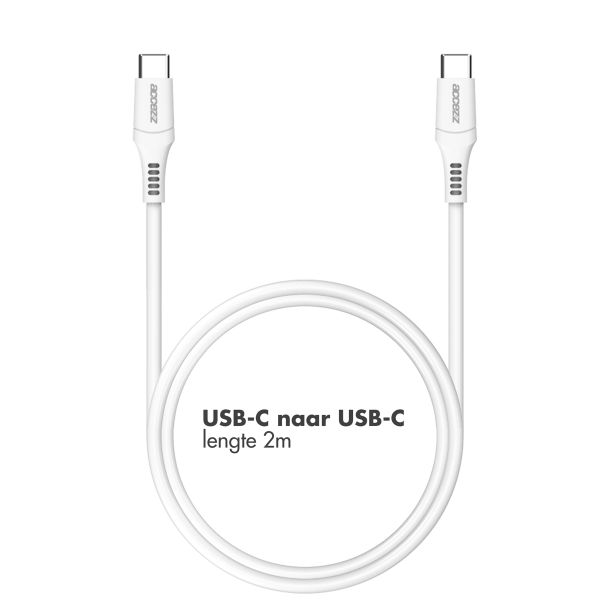 Accezz USB-C naar USB-C kabel - 2 meter - Wit