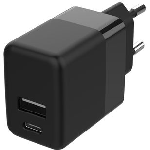 Accezz Wall Charger - Oplader - USB-C en USB aansluiting - Power Delivery - 20 Watt - Black