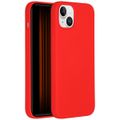 Accezz Liquid Silicone Backcover met MagSafe iPhone 15 Plus - Rood