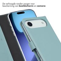 Selencia Echt Leren Bookcase Apple iPhone 17 Air - Air Blue