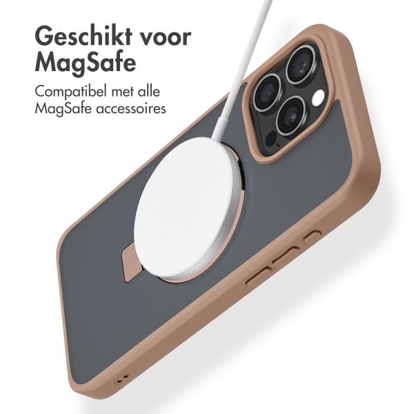 Accezz Ring Stand Backcover met MagSafe iPhone 15 Pro Max - Brown