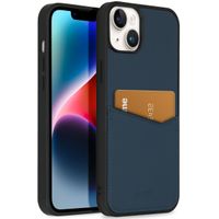 Accezz Premium Leather Card Slot Backcover Apple iPhone 14 Plus - Donkerblauw