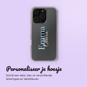 Gepersonaliseerd hoesje met naam iPhone 16 Pro - Transparant