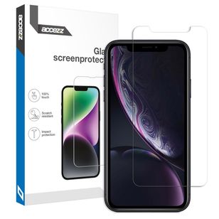 Accezz Gehard Glas Screenprotector iPhone 12 (Pro) / 11 / Xr