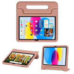 Accezz Kidsproof Backcover met handvat iPad 10 (2022) 10.9 inch - Dusty Pink