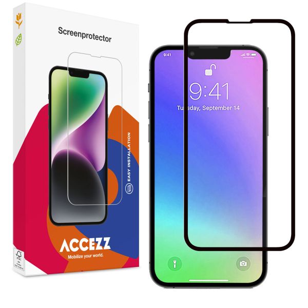 Accezz Gehard Glas Full Cover Screenprotector Apple iPhone 13 Mini