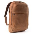 Accezz Leather Laptop rugzak 16 inch - Cognac