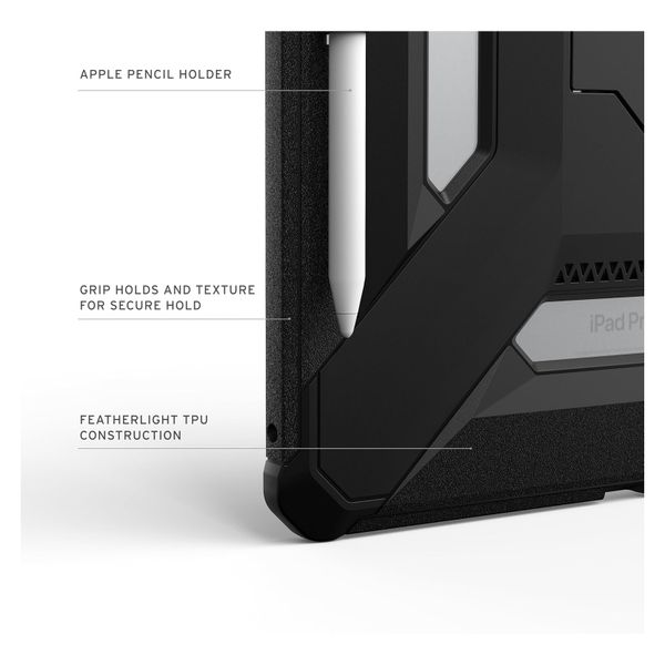 UAG Scout Plus Backcover met stand Apple iPad Pro 13 (2025) M5 / (2024) M4 - Black