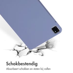 Accezz Liquid Silicone Backcover met penhouder iPad Pro 11 (2018/2020/2021/2022) - Lila