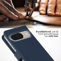Selencia Echt Leren Bookcase Google Pixel 10 / 10 Pro - Blue