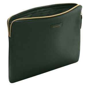 dbramante1928 Paris Sleeve - Laptop hoes 13 inch - Echt leer - MacBook Pro 13 inch / Air 13 inch - Evergreen