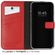 Selencia Echt Lederen Bookcase iPhone 14 Plus - Rood