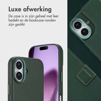 Accezz Leather Bookcase 2-in-1 met MagSafe Apple iPhone 17 - Cedar Green