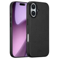 Accezz MagSafe Leather Backcover Apple iPhone 17 - Onyx Black