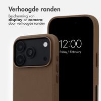 Accezz MagSafe Leather Backcover Apple iPhone 18 Pro / 17 Pro - Coffee Brown