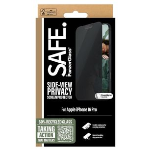 SAFE by PanzerGlass Privacy Screenprotector Ultra Wide Fit met applicator iPhone 16 Pro