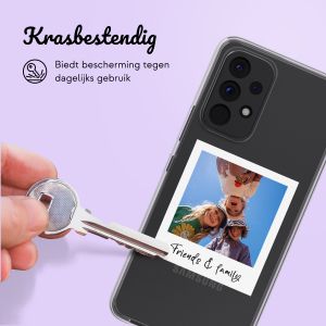 Gepersonaliseerd hoesje met polaroid Samsung Galaxy A53 - Transparant