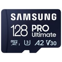 Samsung PRO Ultimate microSD - 128GB - inclusief kaartlezer - UHS-I/U3/Full HD/4K UHD