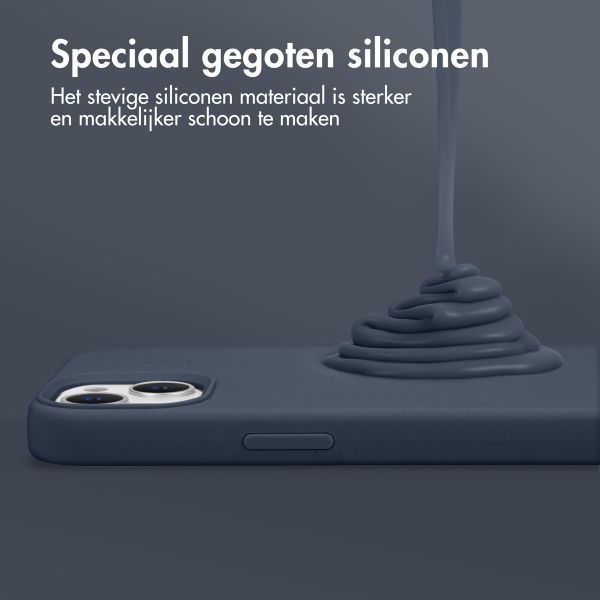 Accezz Liquid Silicone Backcover met MagSafe Samsung Galaxy S25 Plus - Donkerblauw