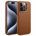 Accezz MagSafe Leather Backcover iPhone 15 Pro - Sienna Brown