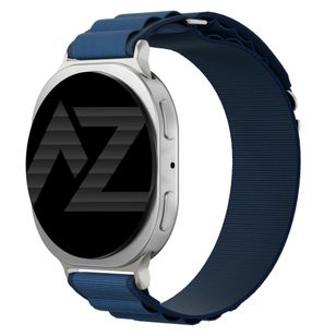 Accezz Nylon Alpine bandje Samsung Galaxy Watch 9 (40/44mm) / Watch 8 (40/44mm) / Classic (46mm) - Dark Blue