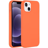 Accezz Liquid Silicone Backcover Apple iPhone 13 - Nectarine