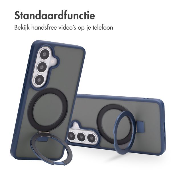 Accezz Ring Stand Backcover met MagSafe Samsung Galaxy S26 - Blauw