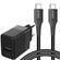 Accezz Wall Charger met USB-C naar USB-C kabel - Oplader - 20 Watt - 1 meter - Zwart