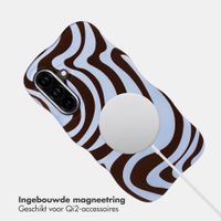 Selencia Vivid Wavy Backcover met MagSafe Samsung Galaxy A57 (5G) - Dream Swirl Chocolate