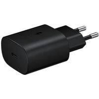 Samsung Originele USB-C naar USB-C kabel - 1.8 meter - 25 Watt + Originele Fast Charging Adapter USB-C Oplader - 25 Watt - Zwart