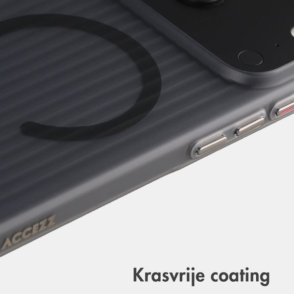 Accezz Lite Backcover met MagSafe | Fluted | Apple iPhone 18 Pro / 17 Pro - Smokey Matte