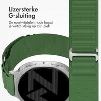 Accezz Nylon Alpine bandje Samsung Galaxy Watch 9 (40/44mm) / Watch 8 (40/44mm) / Classic (46mm) - Olive Green