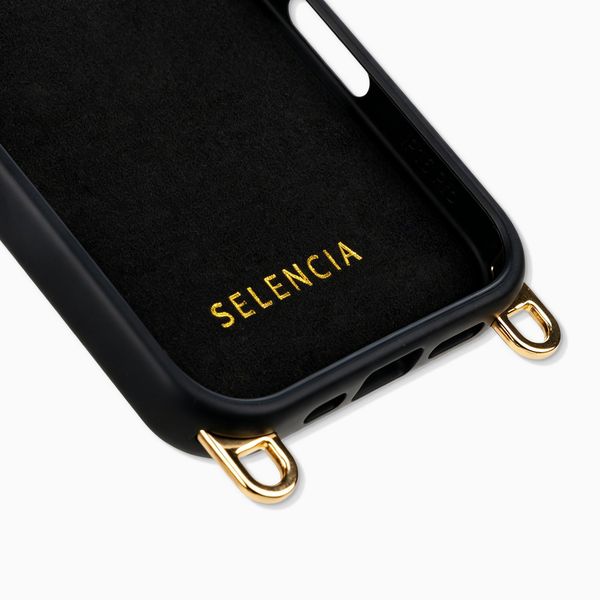 Selencia Rivièra MagSafe Backcover met afneembare haakjes Apple iPhone 16 Pro Max - Velvet Black