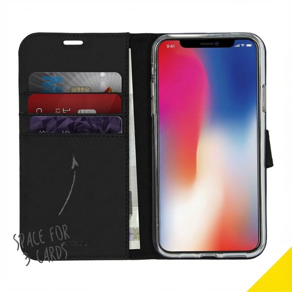 Accezz Wallet Softcase Bookcase Apple iPhone 11 Pro Max - Zwart