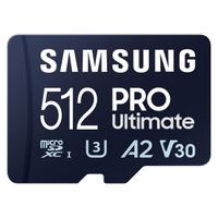 Samsung PRO Ultimate microSD - 512GB - inclusief SD adapter - UHS-I/U3/Full HD/4K UHD