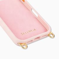 Selencia Rivièra MagSafe Backcover met afneembare haakjes Apple iPhone 17 Pro Max - Sorbet Pink