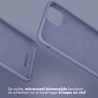 Accezz Liquid Silicone Backcover iPhone 15 Pro Max - Lavender Grey