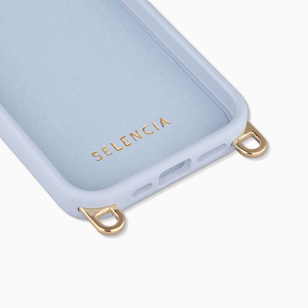 Selencia Rivièra MagSafe Backcover met afneembare haakjes Apple iPhone 15 Pro - Powder Blue