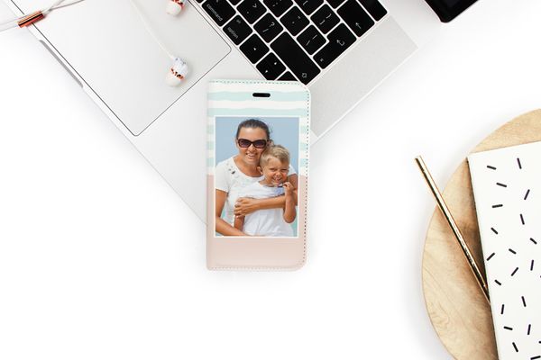 Ontwerp je eigen Compact gel bookcase hoes Huawei P30 Pro - Wit