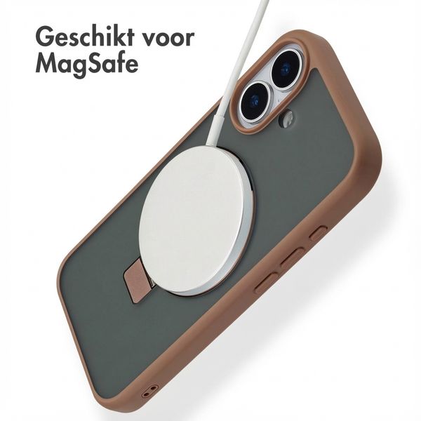 Accezz Ring Stand Backcover met MagSafe Apple iPhone 17 - Bruin