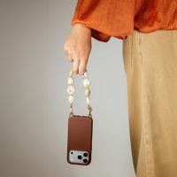 Selencia Rivièra MagSafe Backcover met afneembare haakjes iPhone 12 / 12 Pro - Choco Brown